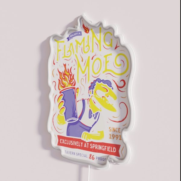 Flaming Classic Drink RGB Neon Sign