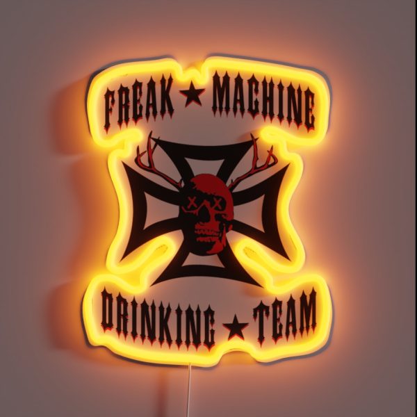 Freak Machine Drinking Team RGB Neon Sign