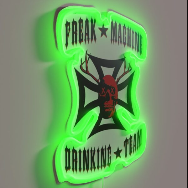 Freak Machine Drinking Team RGB Neon Sign
