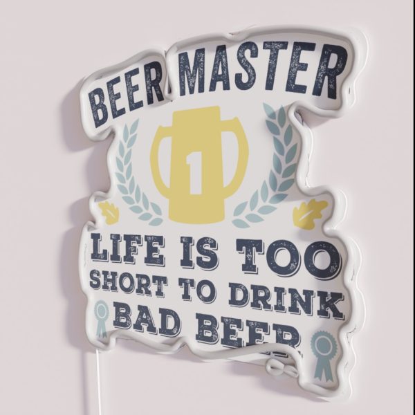 Funny Beer Master For Drinking Beer Lover RGB Neon Sign