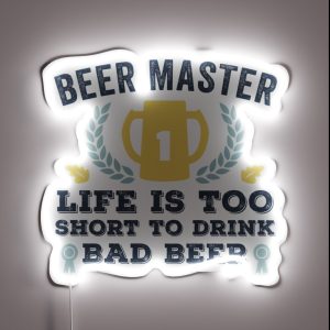 Funny Beer Master For Drinking Beer Lover RGB Neon Sign
