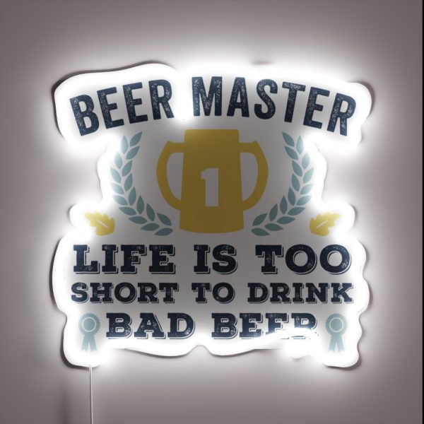 Funny Beer Master For Drinking Beer Lover RGB Neon Sign