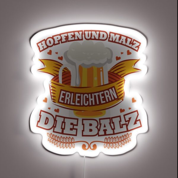Funny Beer Sayings Oktoberfest The Balz Gift RGB Neon Sign