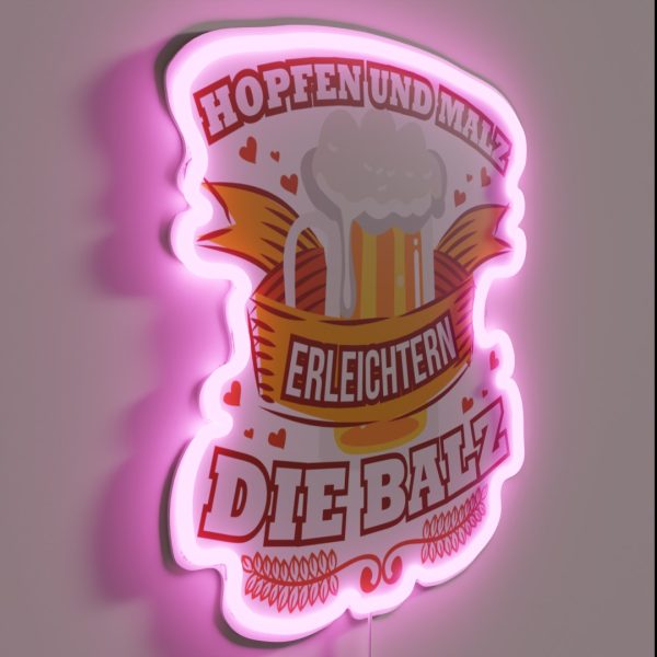 Funny Beer Sayings Oktoberfest The Balz Gift RGB Neon Sign