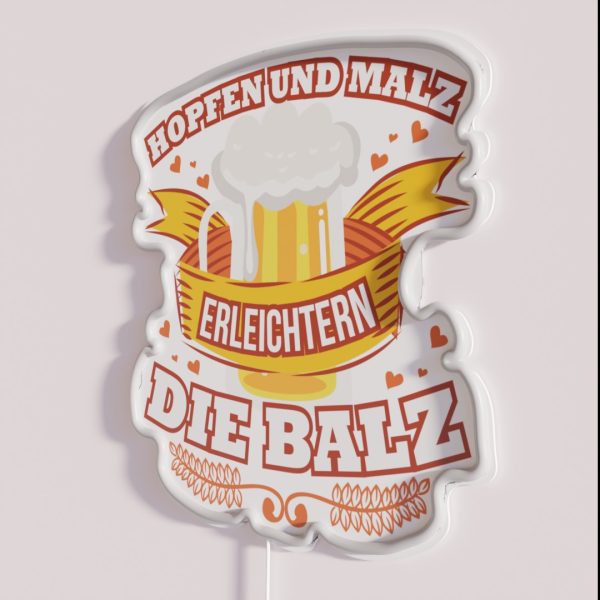 Funny Beer Sayings Oktoberfest The Balz Gift RGB Neon Sign