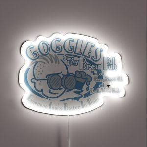 Goggles Brew Pub RGB Neon Sign