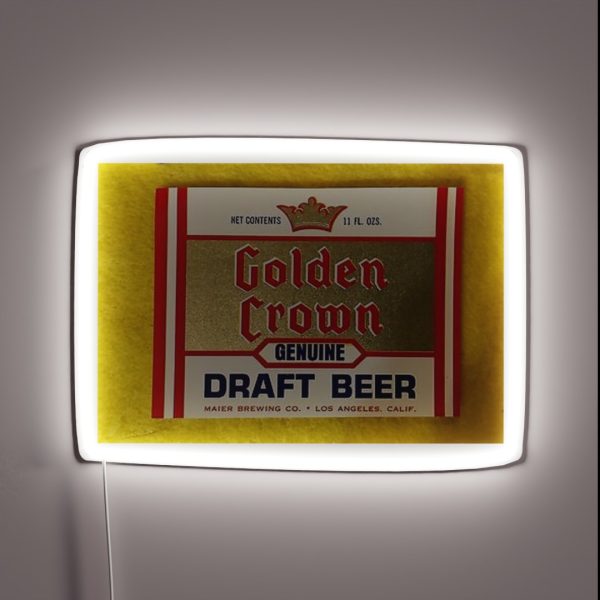 Golden Crown Genuine Draft Beer RGB Neon Sign