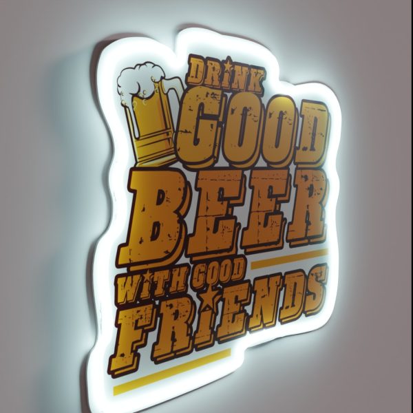 Good Beer And Friends RGB Neon Sign