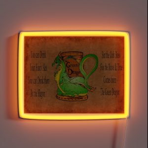 Green Dragon Song RGB Neon Sign