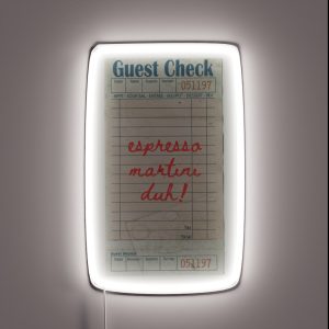 Guest Check Espresso Martini Duh RGB Neon Sign