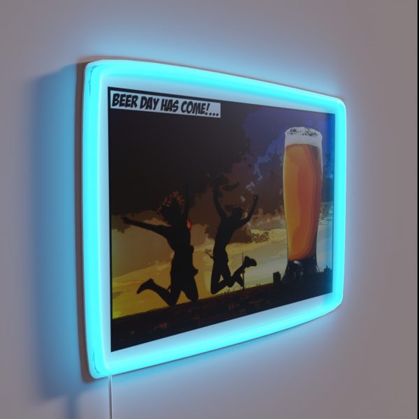 Happy Beer Day Beer Day Has Come RGB Neon Sign