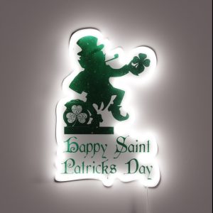 Happy Saint Patriks Day RGB Neon Sign