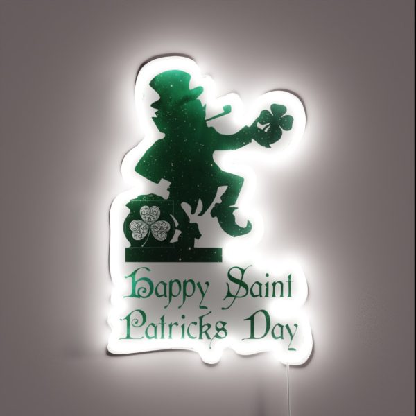 Happy Saint Patriks Day RGB Neon Sign