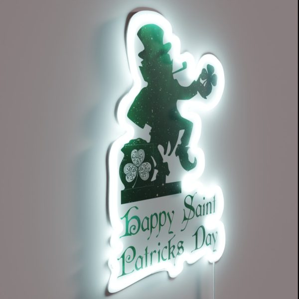 Happy Saint Patriks Day RGB Neon Sign