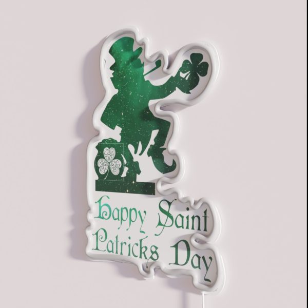 Happy Saint Patriks Day RGB Neon Sign