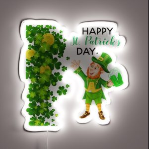 Happy St Patrics Day RGB Neon Sign