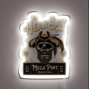 Hearsay Mega Pint Brewing Objection Mega Pint RGB Neon Sign