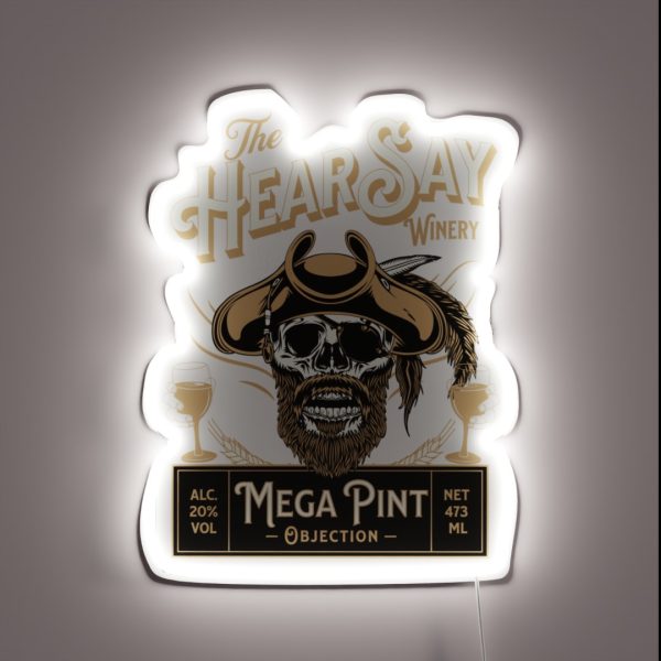 Hearsay Mega Pint Brewing Objection Mega Pint RGB Neon Sign