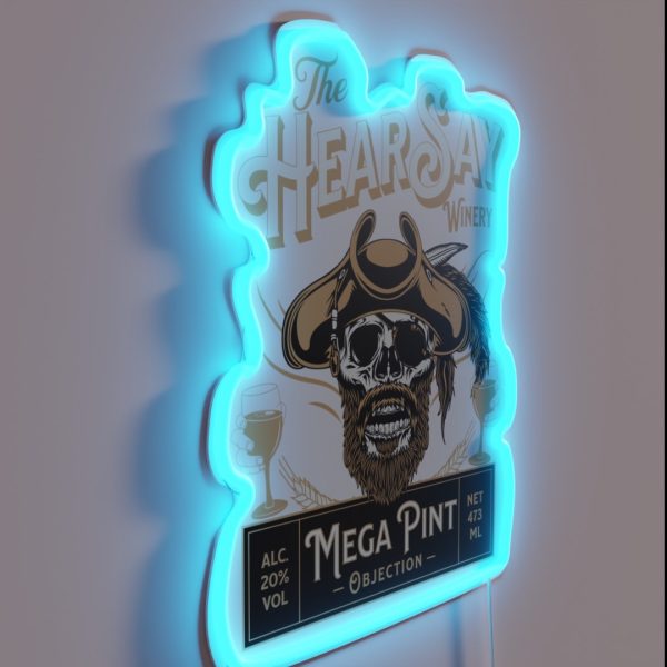 Hearsay Mega Pint Brewing Objection Mega Pint RGB Neon Sign