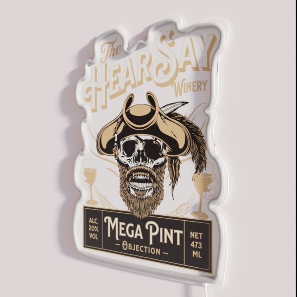 Hearsay Mega Pint Brewing Objection Mega Pint RGB Neon Sign
