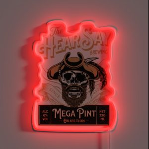 Hearsay Mega Pint Brewing Objection Mega Pint RGB Neon Sign