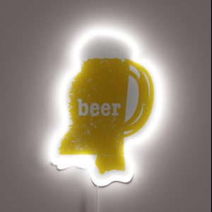 Home Brew Beer Funny Mississippi Funny Beer Apparel RGB Neon Sign