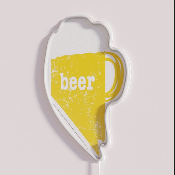 Home Brew Beer Funny Nevada Funny Beer Apparel RGB Neon Sign