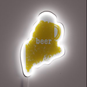 Home Brew Beer Pong Maine Funny Beer Apparel Craft Beer RGB Neon Sign