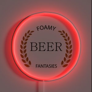 Homebrewer The Brewer Foamy Beer Fantasies Beer Lover RGB Neon Sign