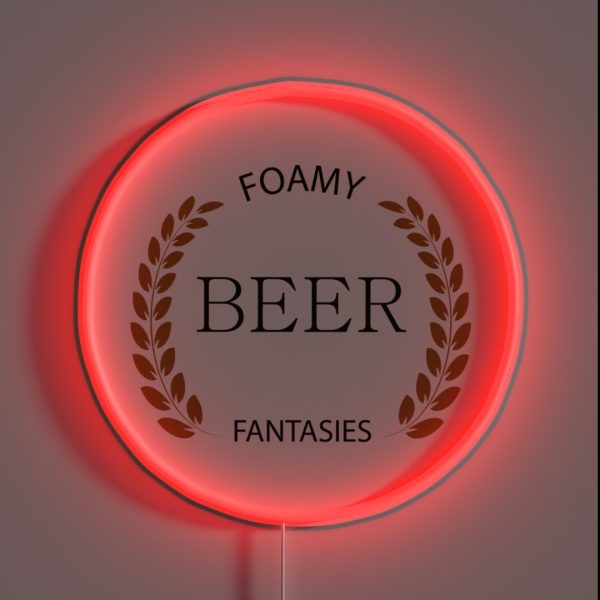 Homebrewer The Brewer Foamy Beer Fantasies RGB Neon Sign