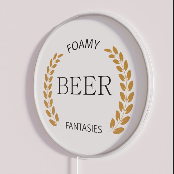 Homebrewer The Brewer Foamy Beer Fantasies RGB Neon Sign