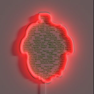 Hop Varieties Of The World RGB Neon Sign