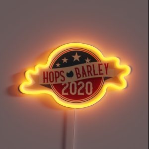 Hops And Barley 2020 Presidential Election Political Beer Satire RGB Neon Sign