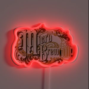 Hops Beer Brewing Microbrewery Micro Brew RGB Neon Sign