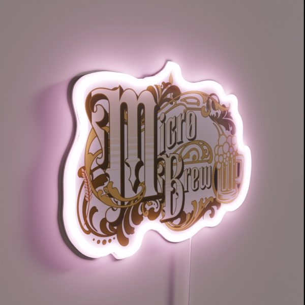 Hops Beer Brewing Microbrewery Micro Brew RGB Neon Sign