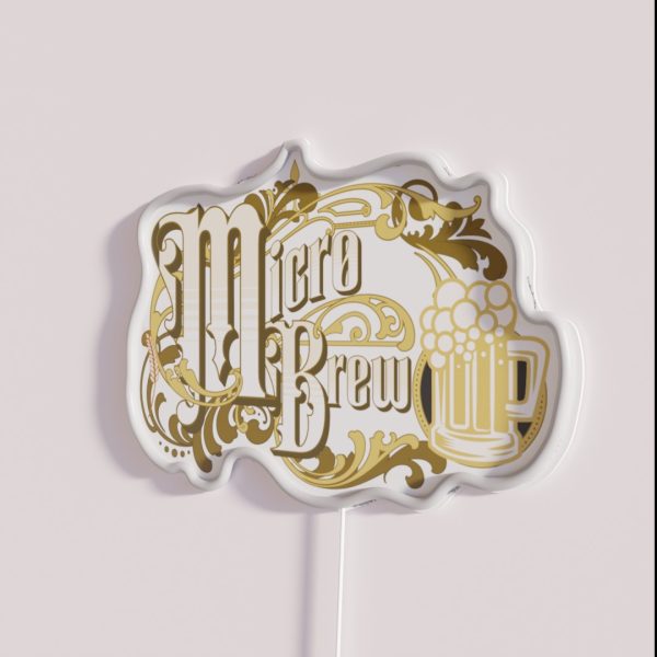 Hops Beer Brewing Microbrewery Micro Brew RGB Neon Sign