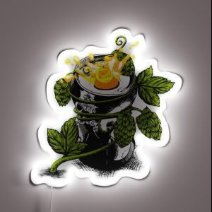 Hops Beer Can RGB Neon Sign