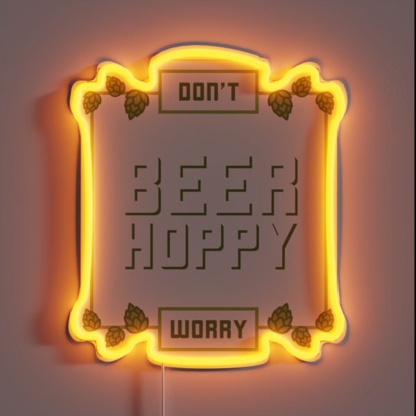 Hops Craft Beer Saying Hobby Brewer Brewer RGB Neon Sign
