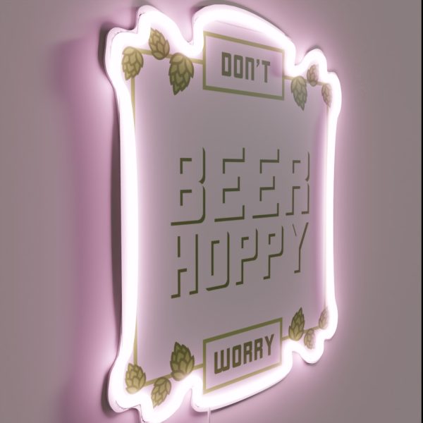 Hops Craft Beer Saying Hobby Brewer Brewer RGB Neon Sign