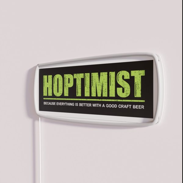 HOPTIMIST Better With An IPA RGB Neon Sign