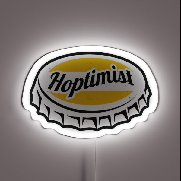 HOPTIMIST Bottle Cap RGB Neon Sign