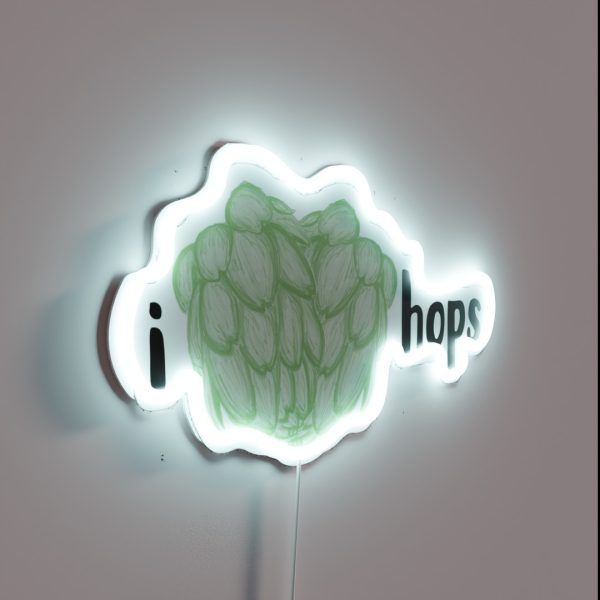 I Heart Hops RGB Neon Sign