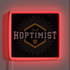 I M A HOPTIMIST Starburst With Hop RGB Neon Sign