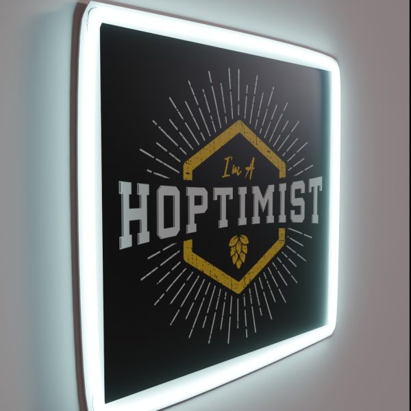 I M A HOPTIMIST Starburst With Hop RGB Neon Sign