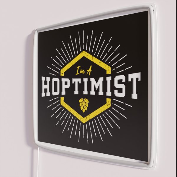 I M A HOPTIMIST Starburst With Hop RGB Neon Sign
