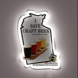 I Save Craft Beer NT RGB Neon Sign