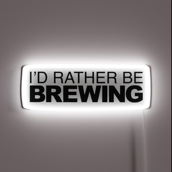 Id Rather Be Brewing RGB Neon Sign