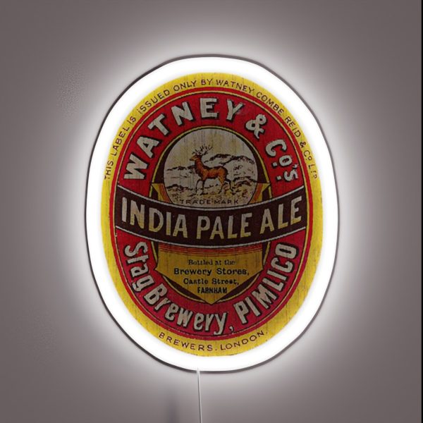 India Pale Ale Beer Label RGB Neon Sign
