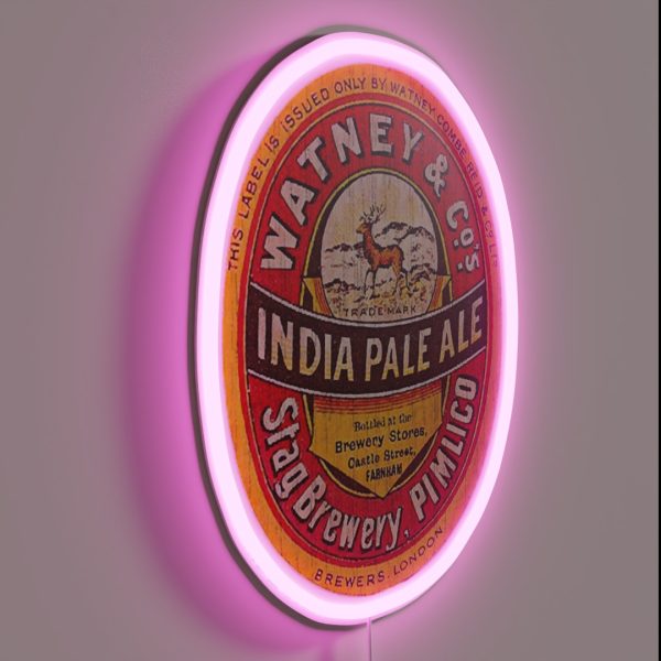 India Pale Ale Beer Label RGB Neon Sign