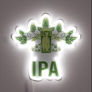 IPA Craft Beer Brewing Beer Saying Start The Day RGB Neon Sign